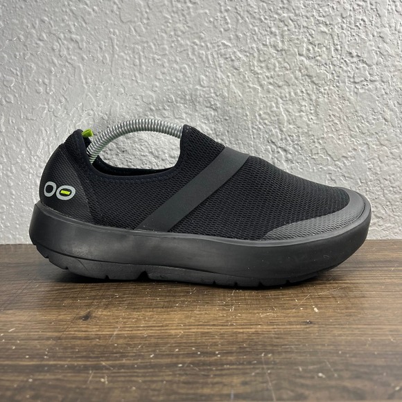 OOFOS Shoes - OOFOS OOmg Low Mesh Recovery Women's Black Shoes - Women's Size 9